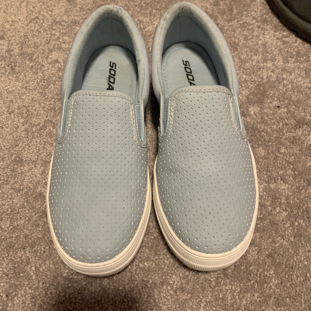 Light blue comfy shoe